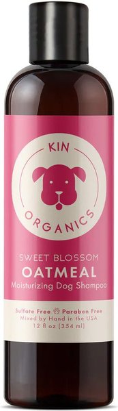 kin+kind Kin Organics Sweet Blossom Oatmeal Dog Shampoo, 12-oz bottle slide 1 of 1