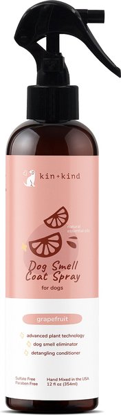 kin+kind Natural Grapefruit Coat Spray Dog Odor Neutralizer Spray, 12-oz bottle slide 1 of 3