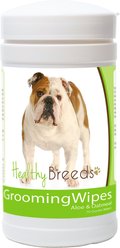 Healthy Breeds Bulldog Grooming Dog Wipes, 70 count