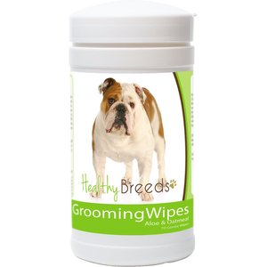 Healthy Breeds Bulldog Grooming Dog Wipes, 70 count