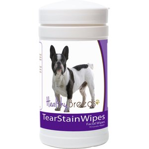 Healthy Breeds French Bulldog Tear Stain Dog Wipes, 70 count
