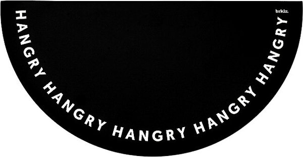 brklz Hangry Dog Food Mat, Black & White slide 1 of 2