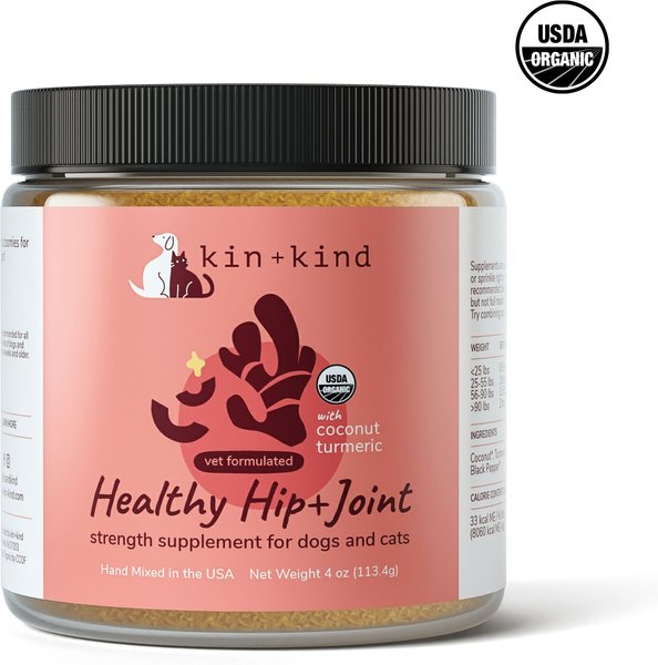 kin+kind Healthy Hip & Joint Dog & Cat Supplement, 4-oz bottle slide 1 of 4