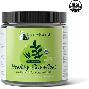 KIN+KIND Raw Coconut Oil Skin & Coat Boost Dog & Cat Supplement, 8-oz ...