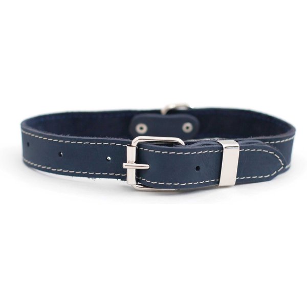 OMNIPET Latigo Leather Dog Collar, Black, 20-in - Chewy.com