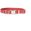 Euro-Dog Quick Release Leather Dog Collar, Coral, Medium: 12 to 18-in neck