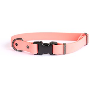 Euro-Dog Waterproof Quick Release PVC Dog Collar, Coral, Medium: 12 to 18-in neck
