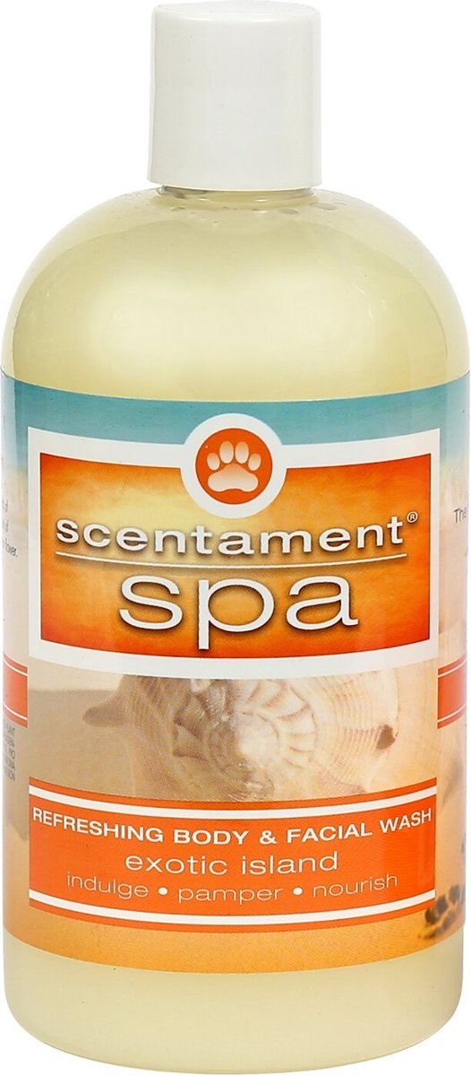BEST SHOT Scentament Spa Exotic Island Facial & Body Dog & Cat Wash, 16oz bottle