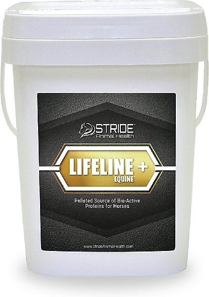 Stride Animal Health Lifeline + Equine Digestive & Immune Support Pellets Horse Supplement, 12.5-lb tub slide 1 of 4