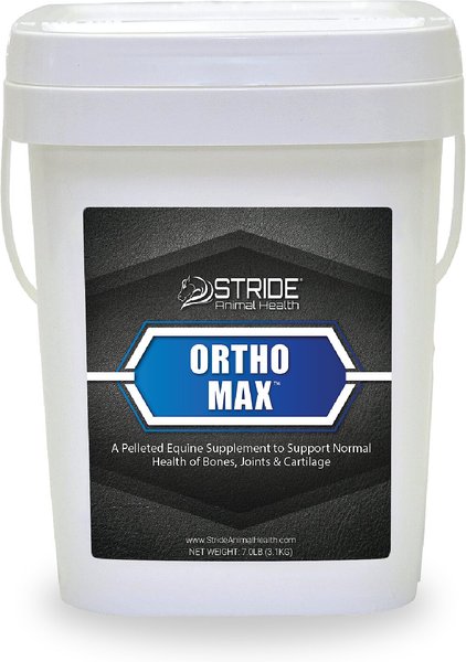 Stride Animal Health Ortho Max Joint Support Pellets Horse Supplement, 7-lb tub slide 1 of 1