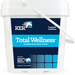 Kentucky Equine Research Total Wellness Complete Performance Formula Hay Flavor Pellets Horse Supplement, 8.8-lb bucket