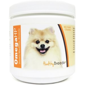 Healthy Breeds Omega HP Soft Chews Dog Supplement, 60 count, Pomeranian