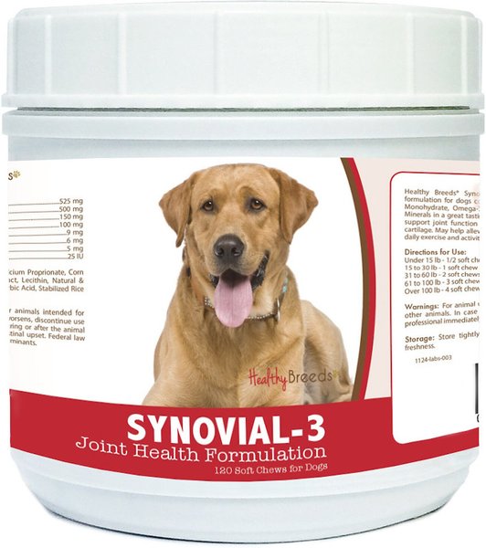 Healthy Breeds Labrador Retriever Synovial-3 Joint Health Formulation Dog Supplement, 120 count slide 1 of 1