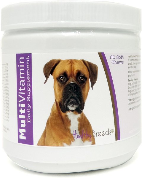 Healthy Breeds Boxer Multivitamin Soft Chews Dog Supplement, 60 count slide 1 of 1