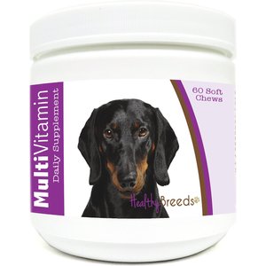 Healthy Breeds Dachshund Multivitamin Soft Chews Dog Supplement, 60 count