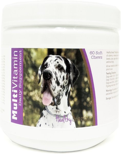 Healthy Breeds Great Dane Multivitamin Soft Chews Dog Supplement, 60 count slide 1 of 1
