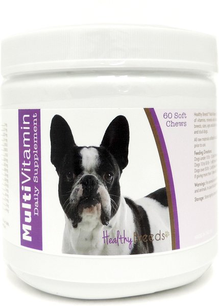 Healthy Breeds French Bulldog Multivitamin Soft Chews Dog Supplement, 60 count slide 1 of 1