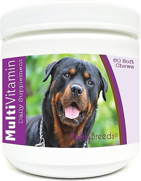 Healthy Breeds Rottweiler Multivitamin Soft Chews Dog Supplement, 60 count slide 1 of 2