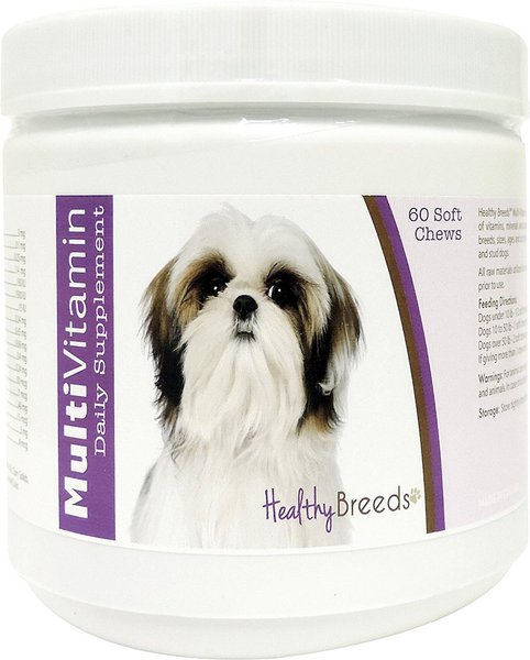 Healthy Breeds Shih Tzu Multivitamin Soft Chews Dog Supplement, 60 count slide 1 of 2