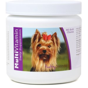 Healthy Breeds Yorkshire Terrier Multivitamin Soft Chews Dog Supplement, 60 count