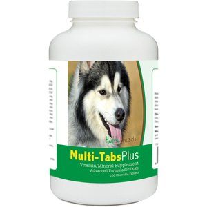 Healthy Breeds Siberian Husky Multi-Tabs Plus Chewable Tablets Dog Supplement, 180 count