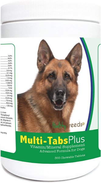Healthy Breeds German Shepherd Multi-Tabs Plus Chewable Tablets Dog Supplement, 365 count slide 1 of 1