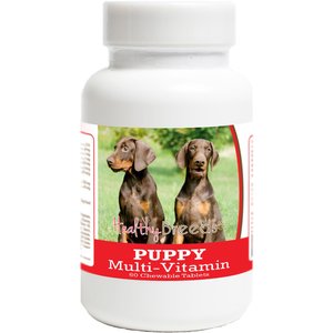 Healthy Breeds Puppy Multi-Vitamin Chewable Tablet Multivitamin for Puppies, Doberman Pinscher, 60 count