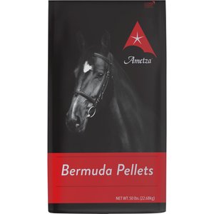 Ametza Bermuda Pellets All-Natural, Low Protein Farm Animal & Horse Forage, 50-lb bag
