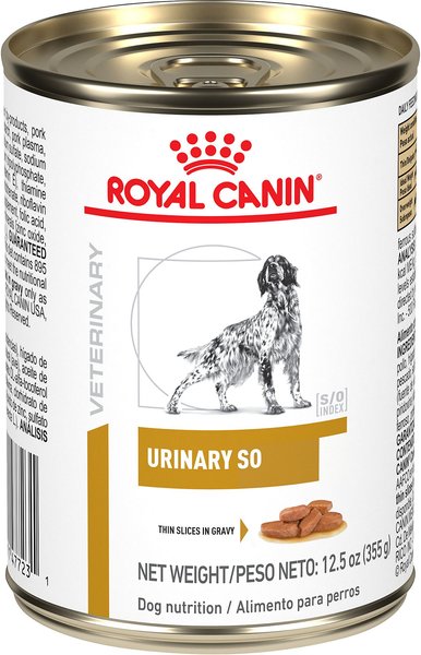 Royal Canin Veterinary Diet Adult Urinary SO Thin Slices in Gravy Canned Dog Food, 12.5-oz can, case of 24 slide 1 of 10
