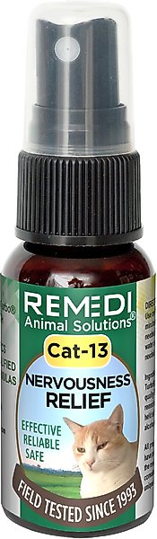 Remedi Animal Solutions Cat-13 Nervousness Relief Cat Supplement, 1-oz bottle slide 1 of 1