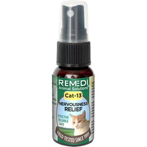 Remedi Animal Solutions Cat-13 Nervousness Relief Cat Supplement, 1-oz bottle