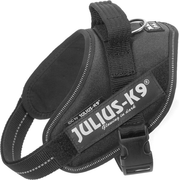 JULIUS-K9 IDC Powerharness Nylon Reflective No Pull Dog Harness, Black ...