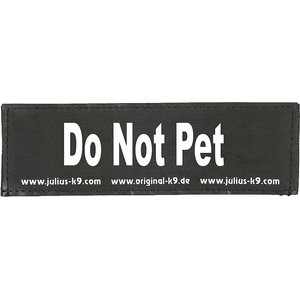 DOGGIE STYLZ Do Not Pet Dog Patch, 2 count, Small 