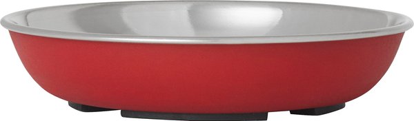 Frisco Heavy Duty Non-Skid Saucer Cat Bowl, Red, 1 count slide 1 of 7