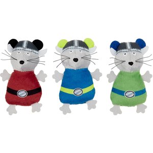 Frisco Mythical Mates Viking Mice Cat Toy with Catnip, 3-Pack