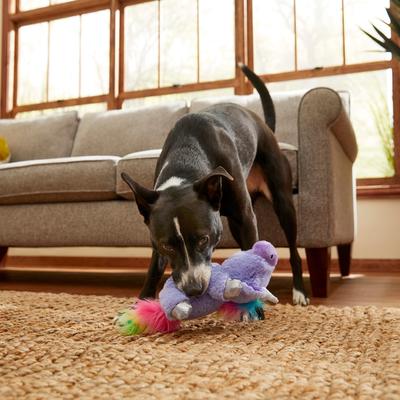 Show full view: Frisco Unicorn Plush Squeaky Dog Toy, Purple, Medium/Large slide 3 of 4