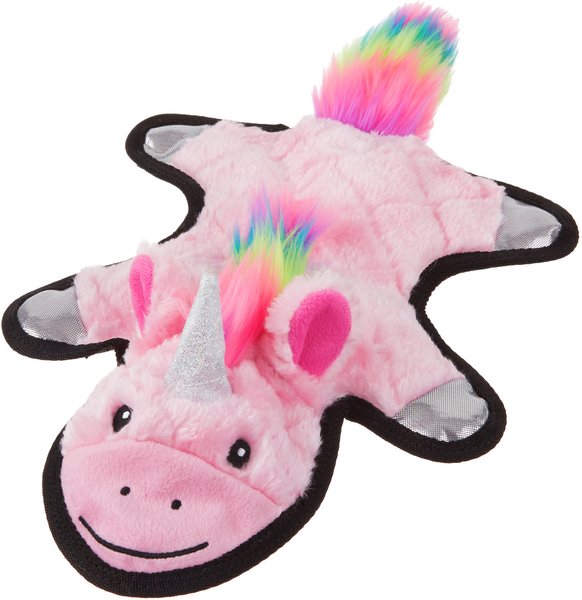 Frisco Unicorn Stuffing-Free Flat Plush Squeaky Dog Toy, Pink, Medium/Large slide 1 of 6