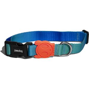 Zee.Dog Polyester Dog Collar, Tide, Medium: 14.5 to 20.8-in neck, 4/5-in wide
