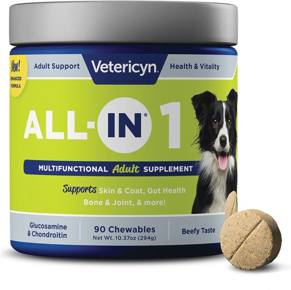 Vetericyn ALL-IN Life-Stage Adult Dog Supplement, 90 count slide 1 of 7