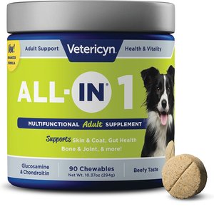 Vetericyn ALL-IN Life-Stage Adult Dog Supplement, 90 count