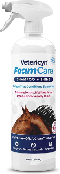 Vetericyn FoamCare Equine Shampoo, 32-oz bottle slide 1 of 2