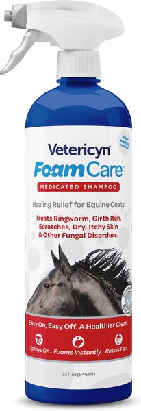 Vetericyn FoamCare Equine Medicated Shampoo, 32-oz bottle slide 1 of 2
