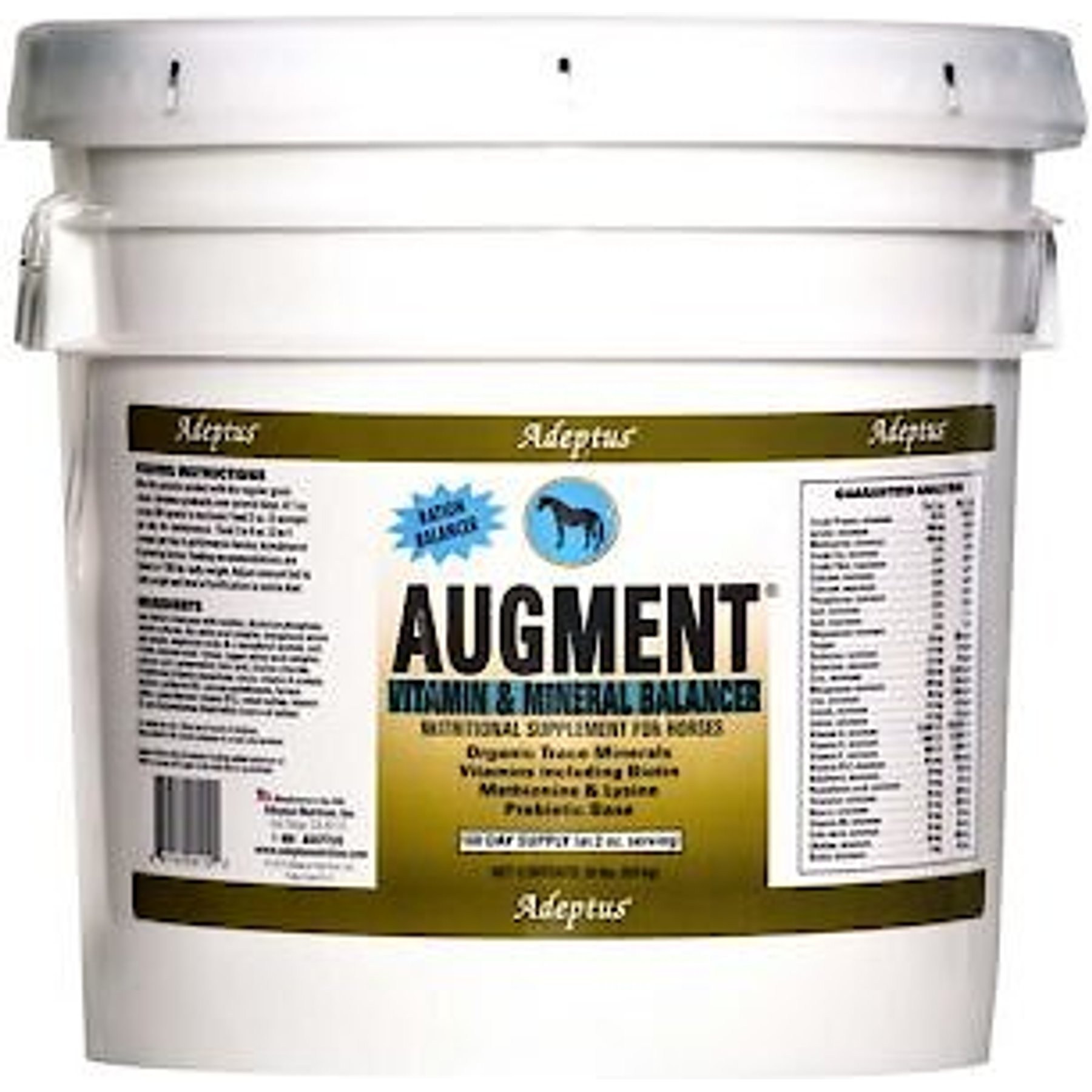 Adeptus Augment Vitamin & Mineral Balancer Powder Horse Supplement, 20-lb tub