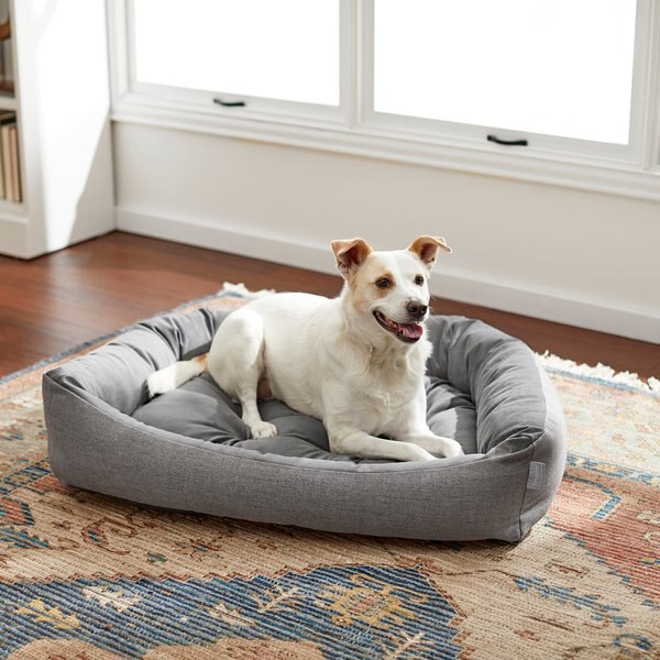 Discontinued FRISCO Rectangular Bolster Dog Bed w/Removable Cover