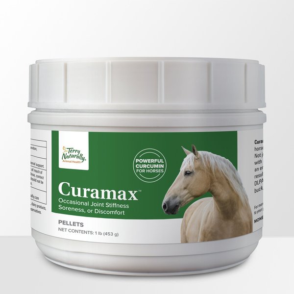Terry Naturally Animal Health Curamax Powerful Curcumin Pellets Horse Supplement, 1-lb canister slide 1 of 4