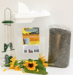 Prairie Melody Birdseed Deluxe Tube Feeder & Premium Black Oil Sunflower Bird Food slide 2 of 4