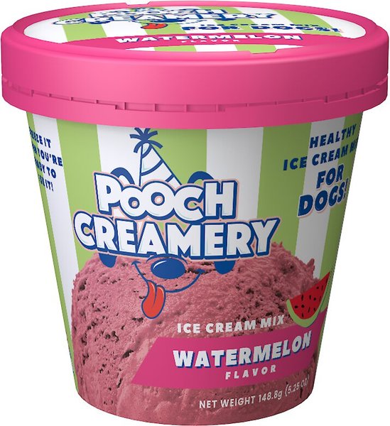 Pooch Creamery Watermelon Flavor Ice Cream Mix Dog Treat, 5.25-oz cup slide 1 of 2