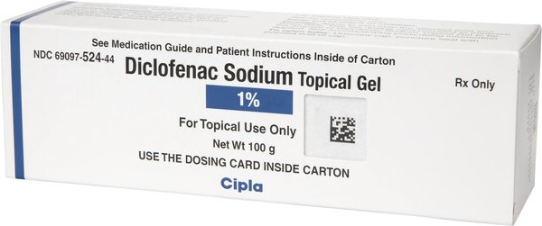 Diclofenac (Generic) Gel 1%, 100-gm tube slide 1 of 5