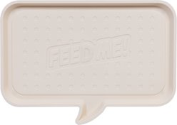IRIS "Feed Me" Dog & Cat Feeding Mat, White, Small