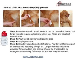 ClotIt Stops Bleeding Fast Powder for Dogs, Cats & Small Pets, 5-oz bottle slide 2 of 2